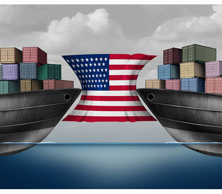 America squeezed by trade